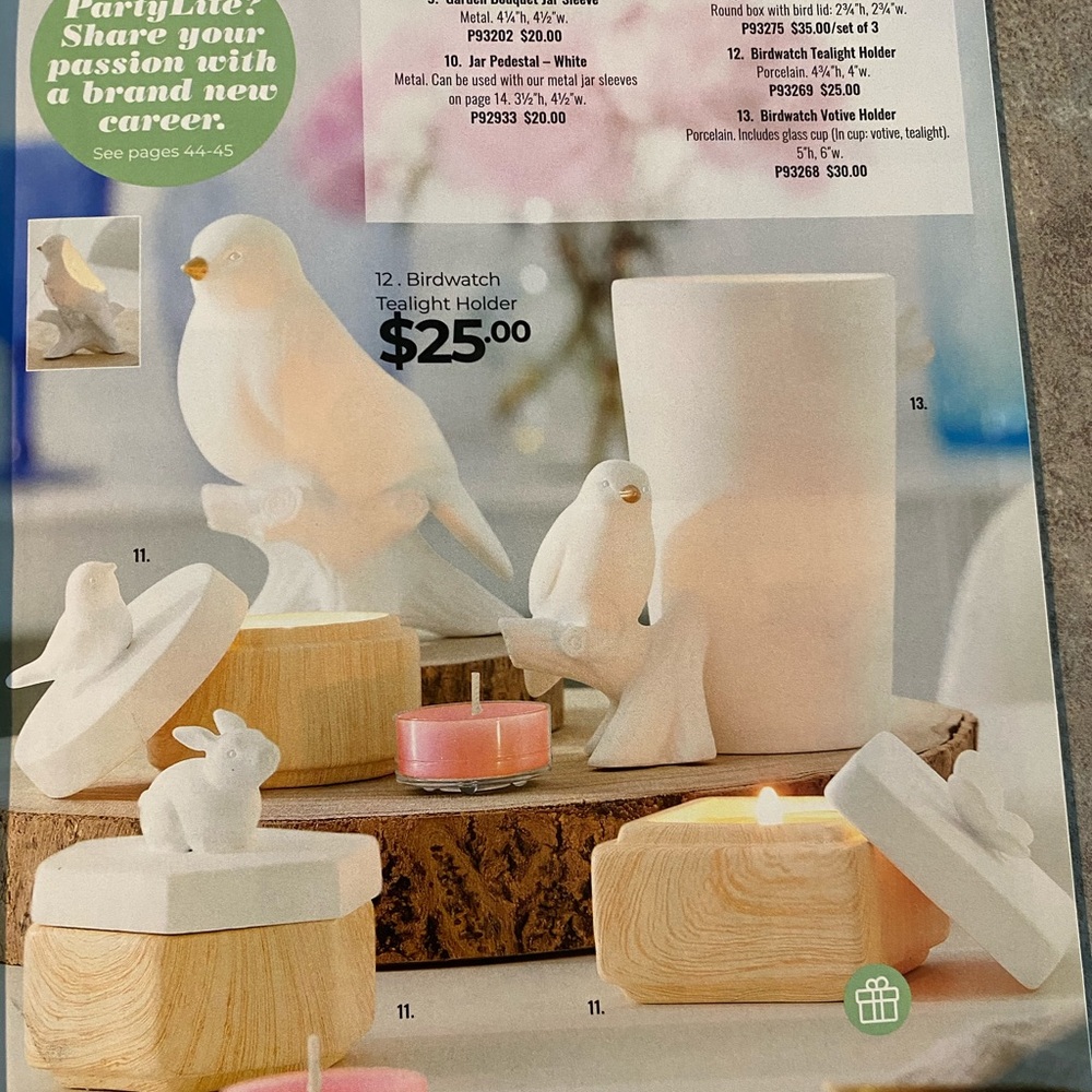 Bird watch votive holder - Picture 5 of 5